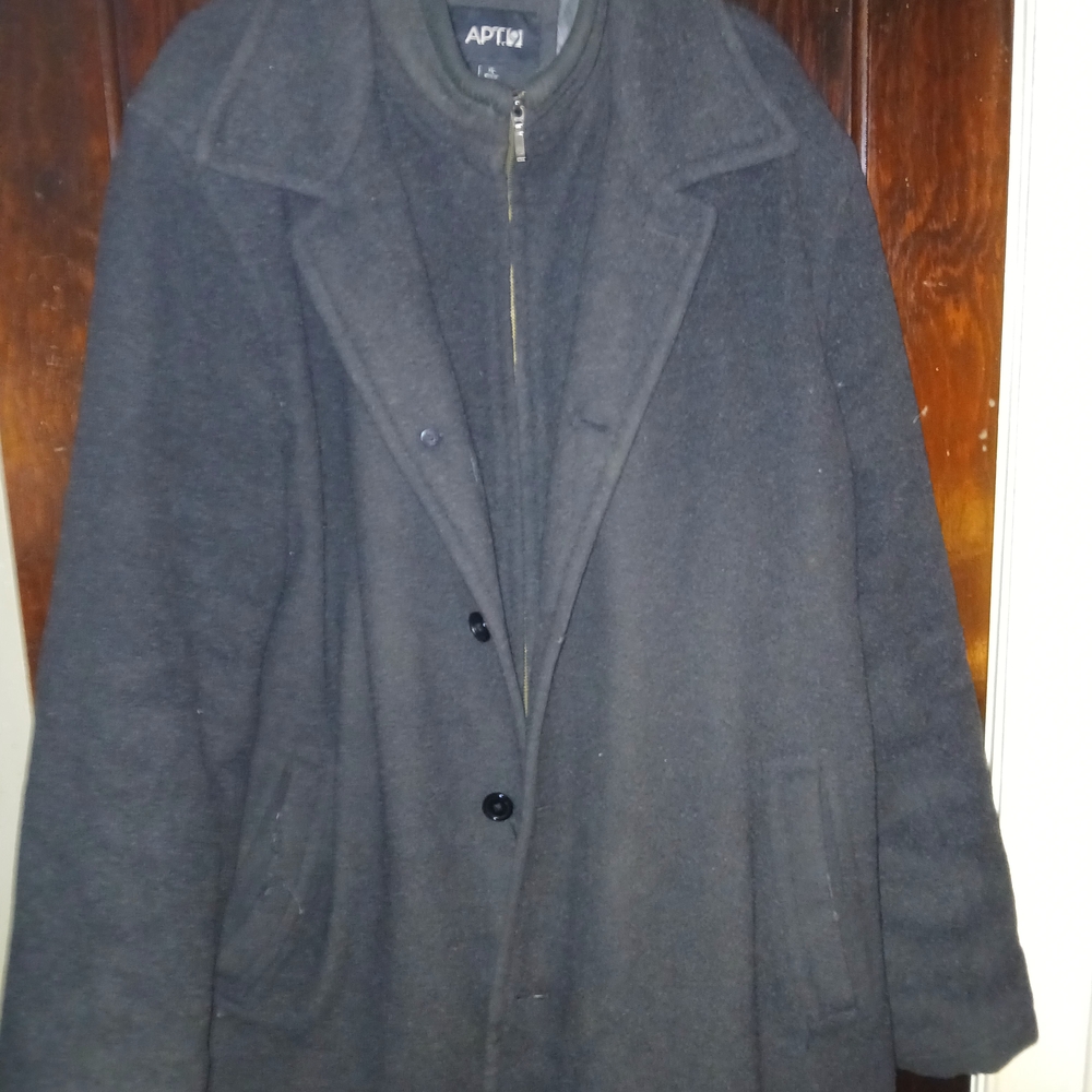 Apt. 9 Men's Charcoal Pea Coat